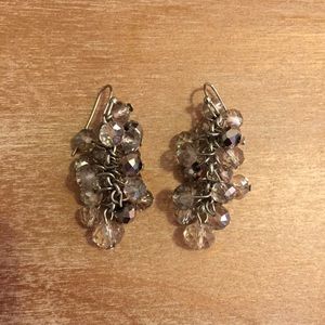 Light Grey Dangle Earrings