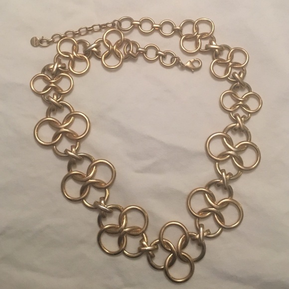 Stella & Dot Gold Statement Necklace