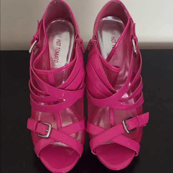 Hot pink heels