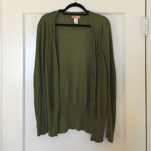 Urban outfitters olive green cardigan