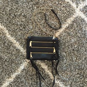 Rebecca Minkoff Black/Gold 5 zip