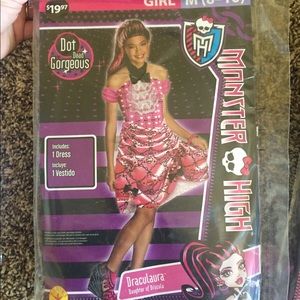 NIP MONSTER HIGH Halloween COSTUME M draculaura  8