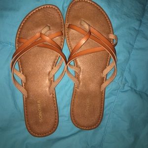 sonoma tan sandals