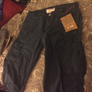 Cargo pants. Dark blue
