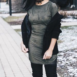 Olive Suede Dress!