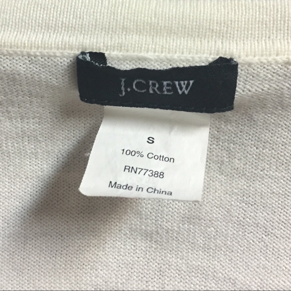 j.Crew V-neck sweater argyle black coral white - Picture 2 of 2