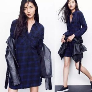 Madewell day walk shirt dress in Edmonton plaid.