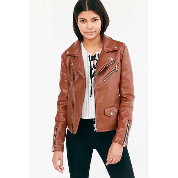 Urban Outfitters Jackets & Blazers - NWT🍂UO Moto Scuba Vegan Jacket/Coat Silence+Noise