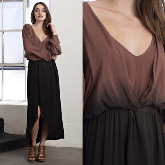 Chic Ombré High-Low Dress - Picture 2 of 3