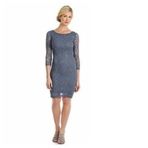 3/4 sleeve cocktail dress