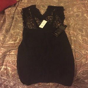 Black bandage dress