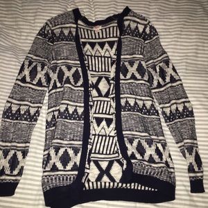 Inside-Out Tribal Cardigan