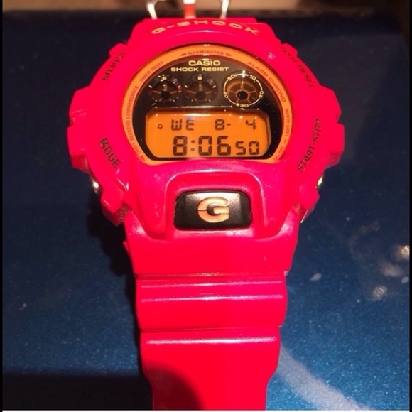 Casio Red with Orange accent G-Shock Shock resist