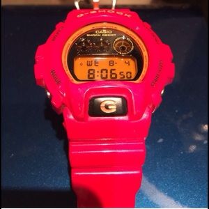 Casio Red with Orange accent G-Shock Shock resist