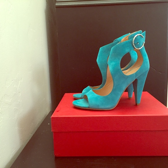 Sigerson Morrison suede leather, high heel sandals