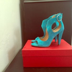 Sigerson Morrison suede leather, high heel sandals