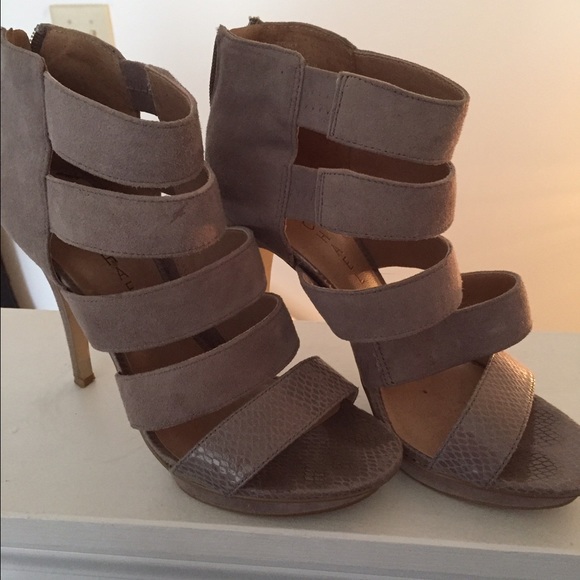 Michael beige suede heels