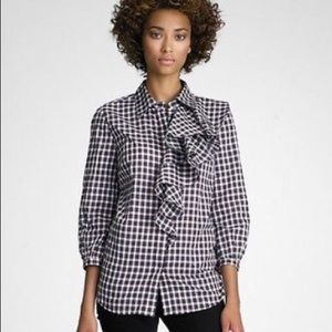 Tory Burch checkered top