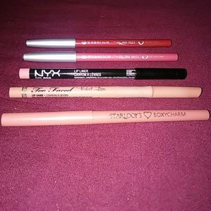 "The lineup of liners" set of 5 lip liners!