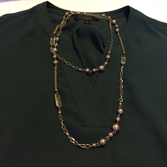 Classy, long gold beaded necklace - Picture 4 of 4