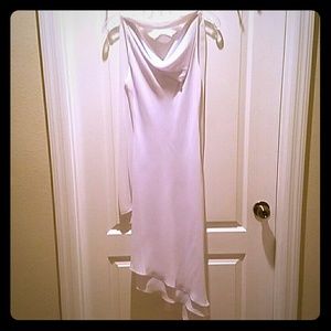 White Asymmetrical Sleeveless Dress