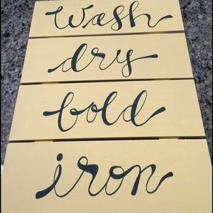 Wooden board for wash room