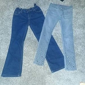 Girls jeans size 7 and 8
