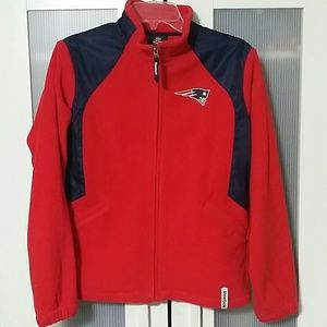 Patriots zip up fleece jacket