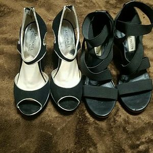 Michael Kors & Steve Madden wedges 6