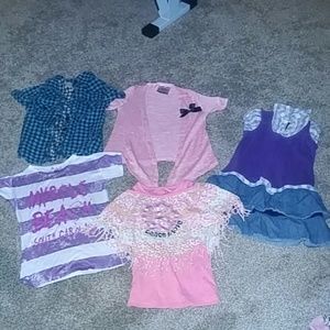 Girls size S-M tops and dress