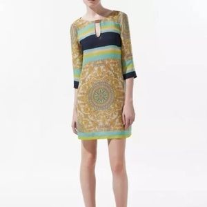 Zara Scarf Print Short Dress