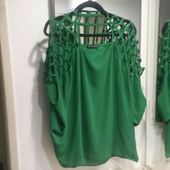Green blouse