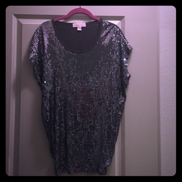 Michael Kors Gray sequin tunic