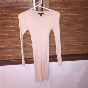 Forever 21 tan sweater dress