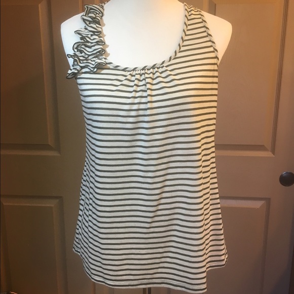 Striped racerback tank top