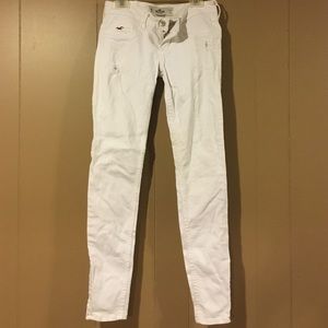 Hollister white jeans