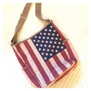 Large over-the-shoulder or cross body bag.