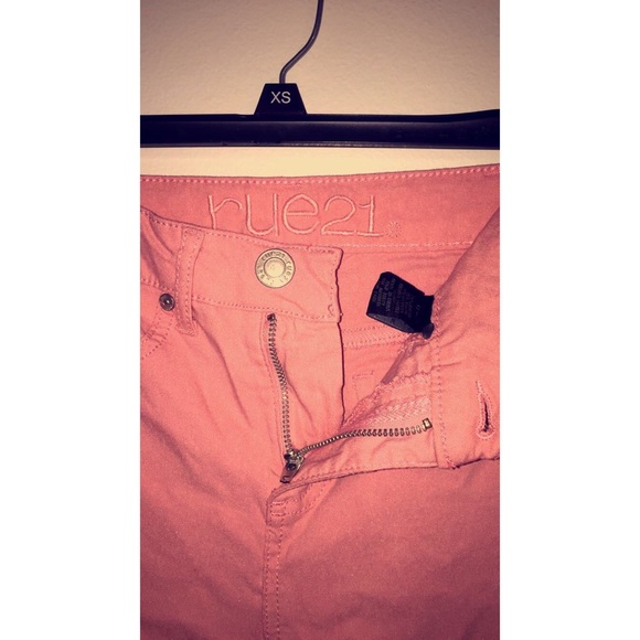 pink high waisted pants