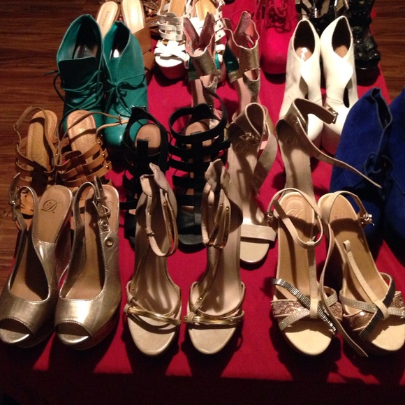Heels wedges flats