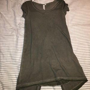 Olive Green Tshirt Dress