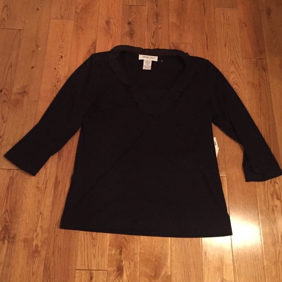 Black Judith Hart Petite top - Picture 1 of 3