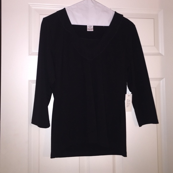 Black Judith Hart Petite top - Picture 3 of 3