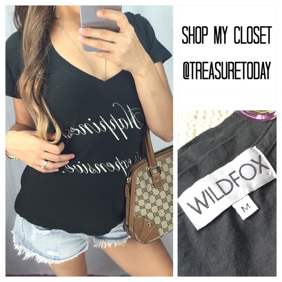Wildfox Tops - SALE 🎉 WILDFOX Happiness Is Expensive Shirt