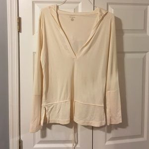 Banana Republic Cream/off white Sweater with hood