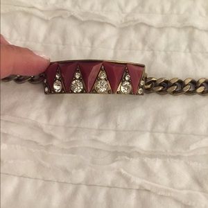 j. crew id style brass bracelet