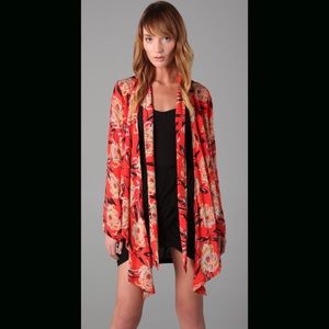 Winter Kay Floral Shrug with Neck Tie