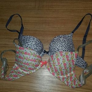 Printed cotton Bras