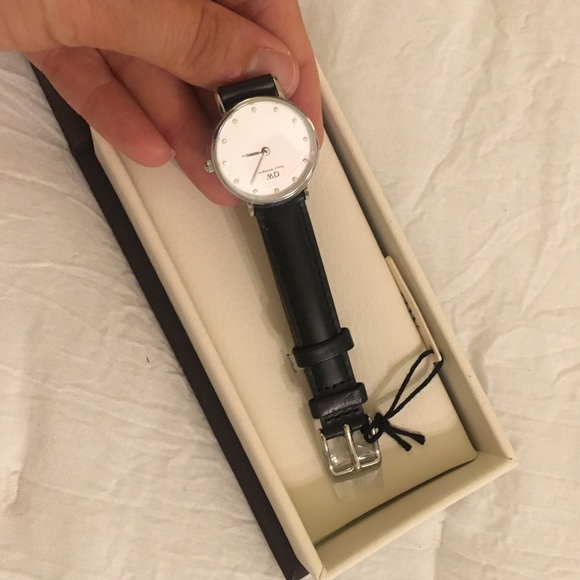 Daniel Wellington Black Leather Watch 26mm