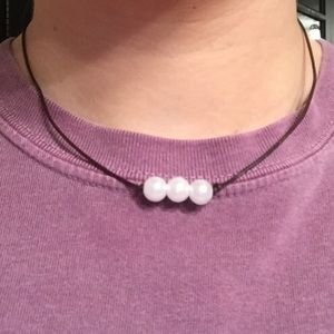 One Black Necklace with One Pearl-Reserved