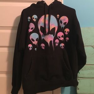 Teen Hearts Tie Dye Alien Hoodie